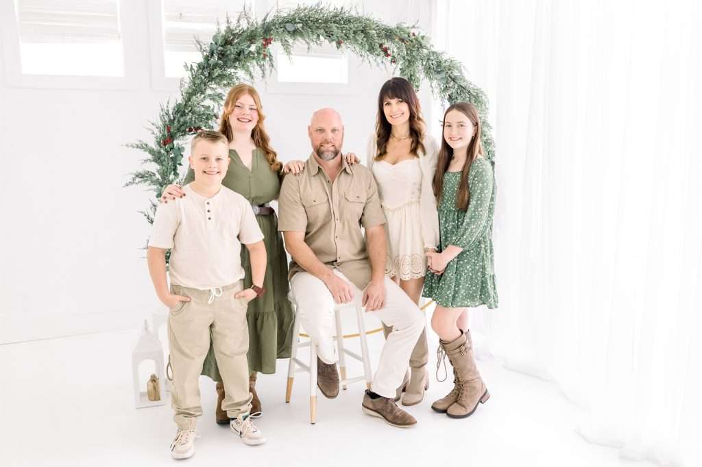 family christmas mini session