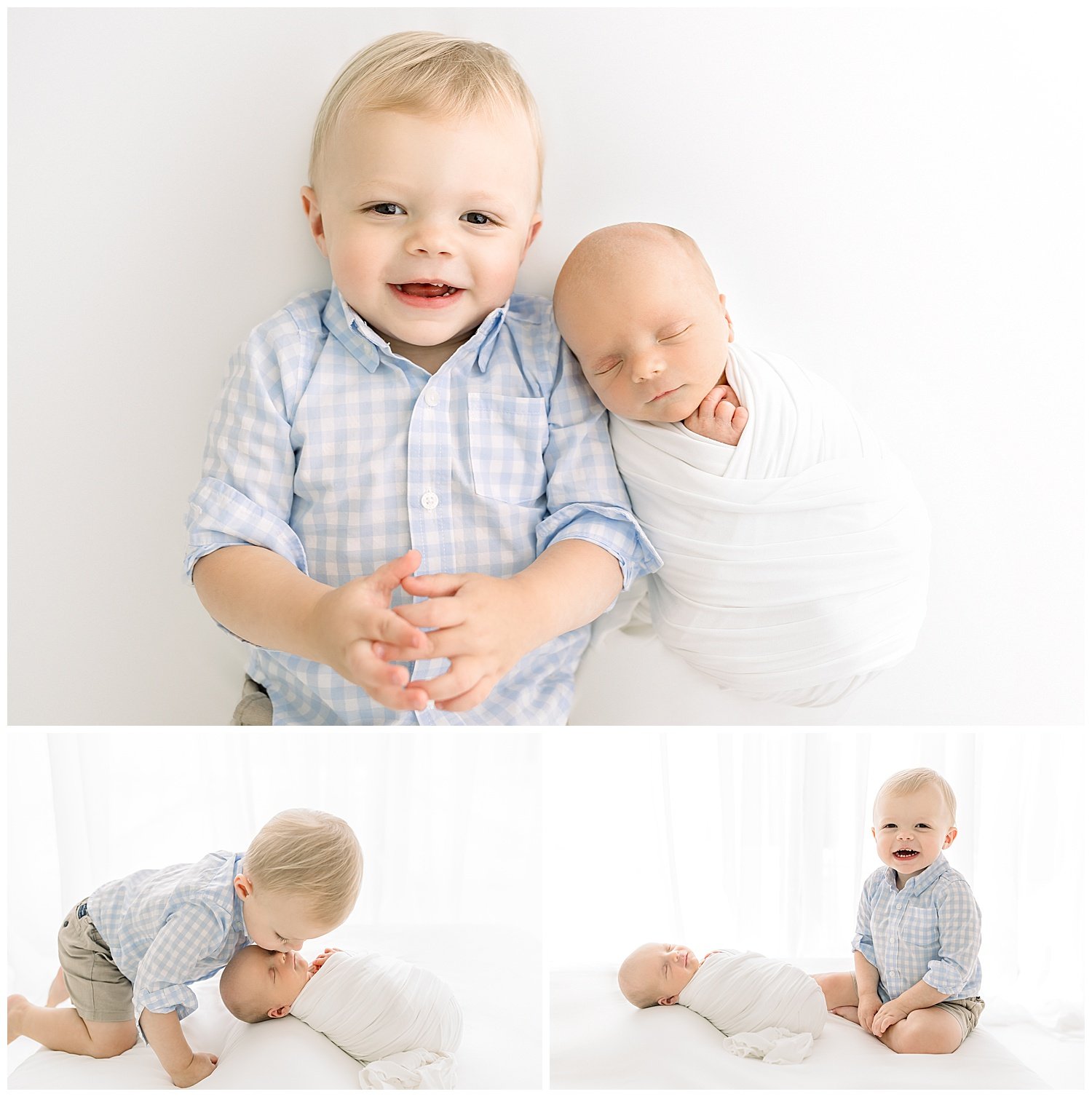 toddler with new baby brother